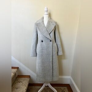 Club Monaco Daylina Double Breasted Wool Blend Coat